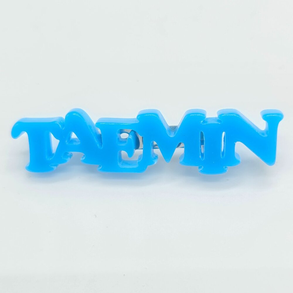 Blue SHINee Taemin gacha badge / pin from Japan